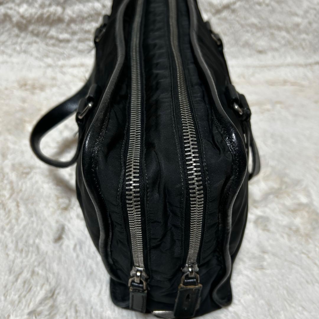 プラダ ビジネスバック ナイロン 三角ロゴ ブラック 黒 レディース メンズ