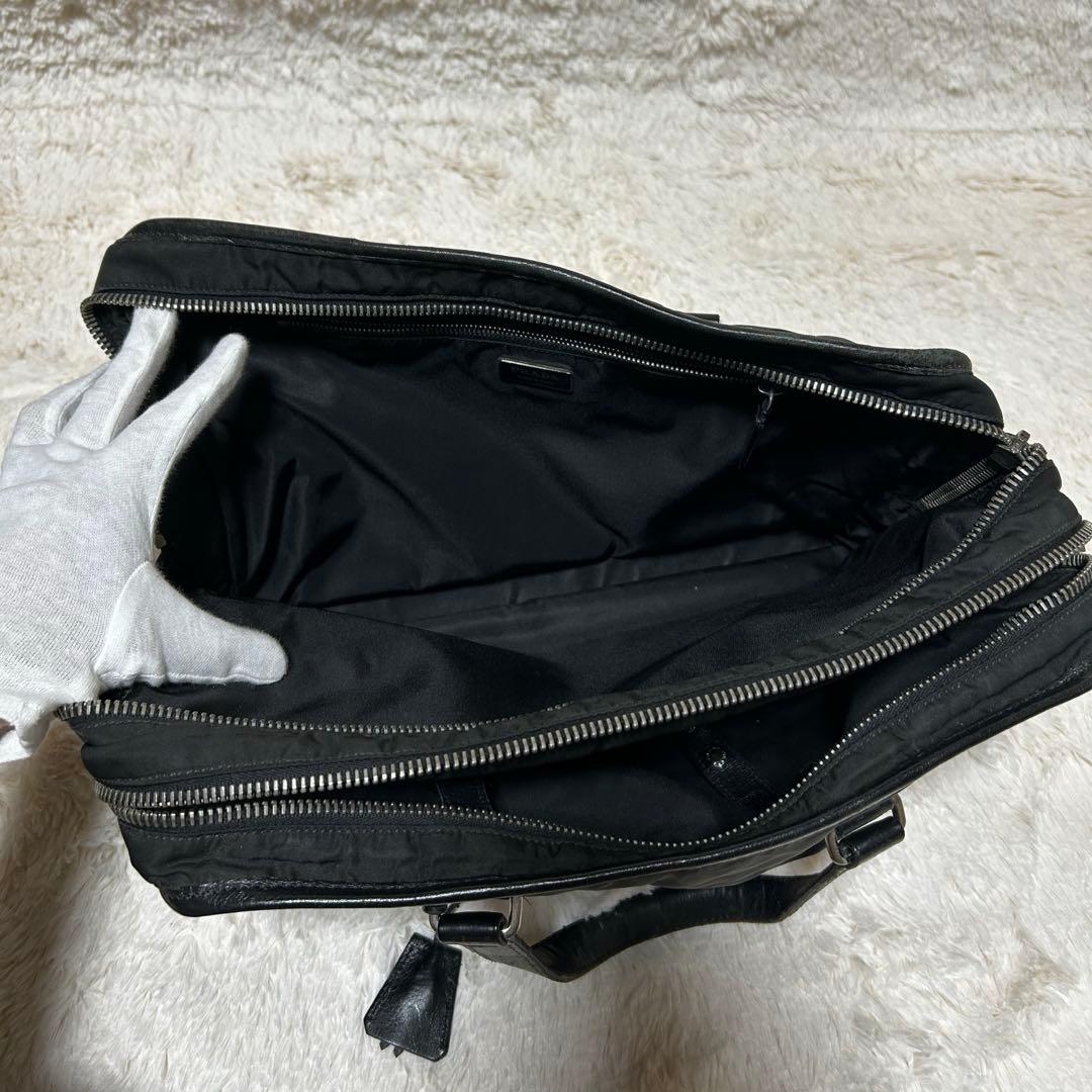プラダ ビジネスバック ナイロン 三角ロゴ ブラック 黒 レディース メンズ