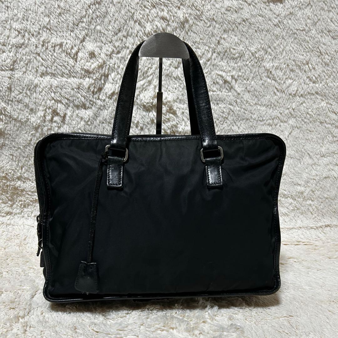 プラダ ビジネスバック ナイロン 三角ロゴ ブラック 黒 レディース メンズ