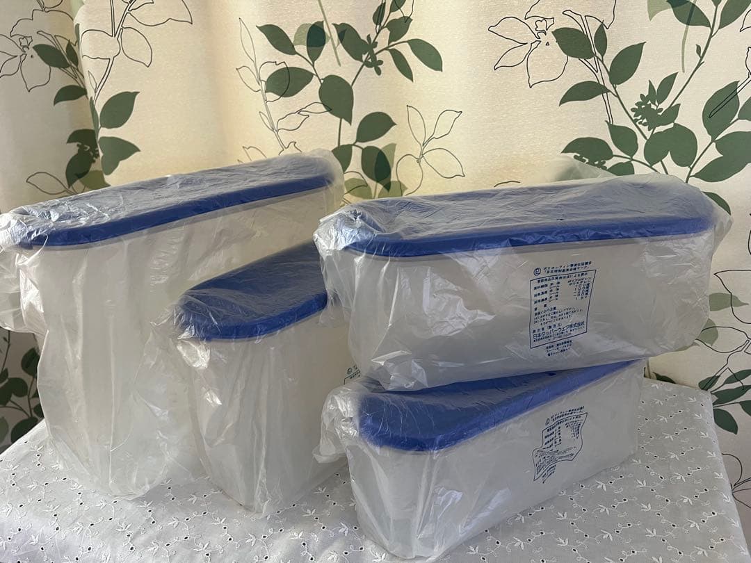 【新品未使用】タッパーウェア スーパーオーバル #2 #3 #4 4個セット