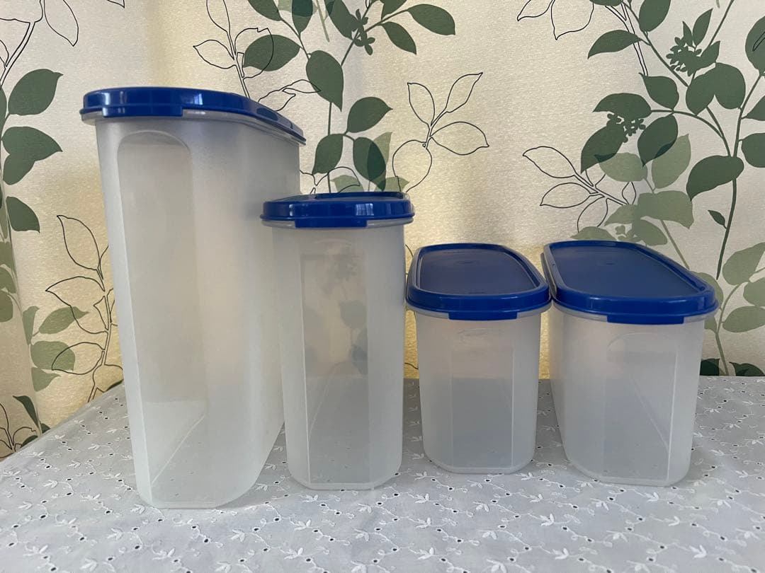 【新品未使用】タッパーウェア スーパーオーバル #2 #3 #4 4個セット