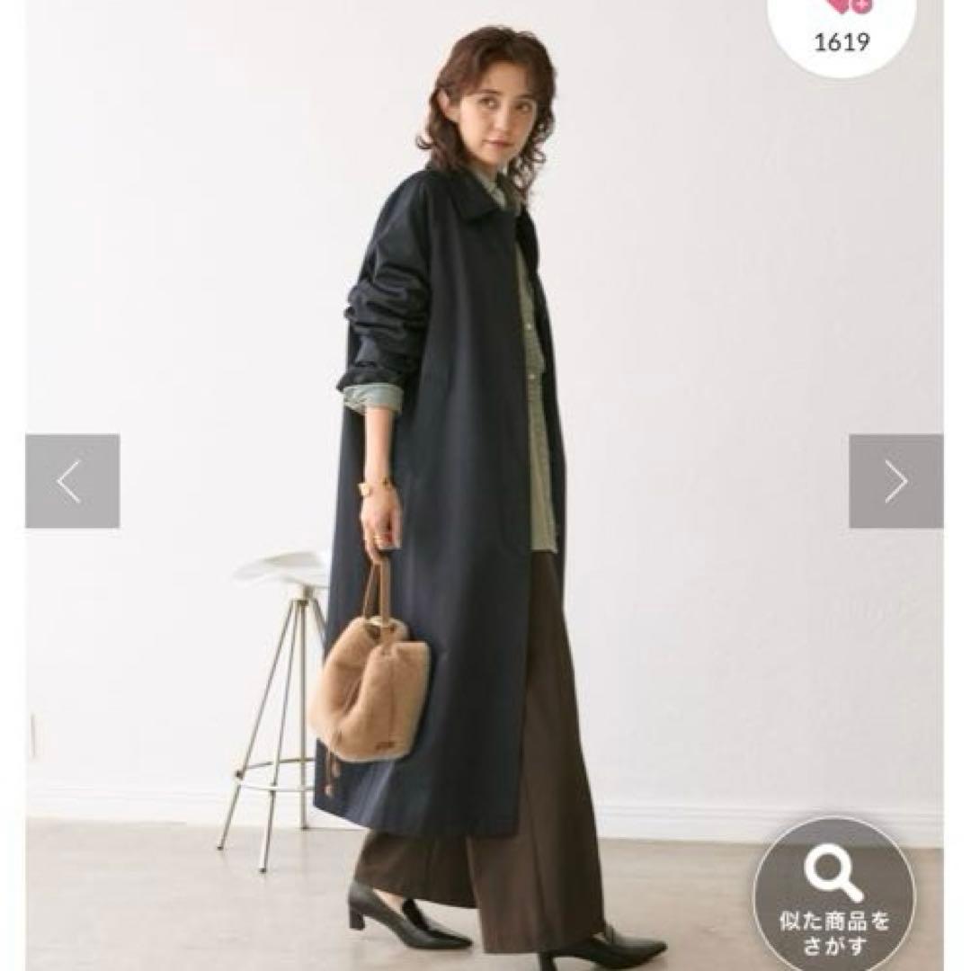 RIVE DROITE(リヴドロワ) オーバーステンカラーコート　ネイビー