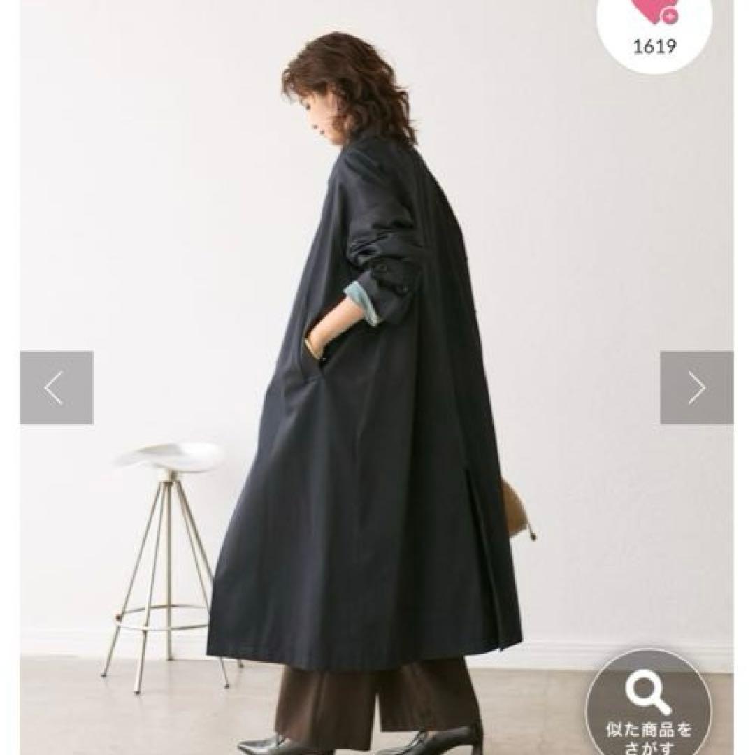 RIVE DROITE(リヴドロワ) オーバーステンカラーコート　ネイビー