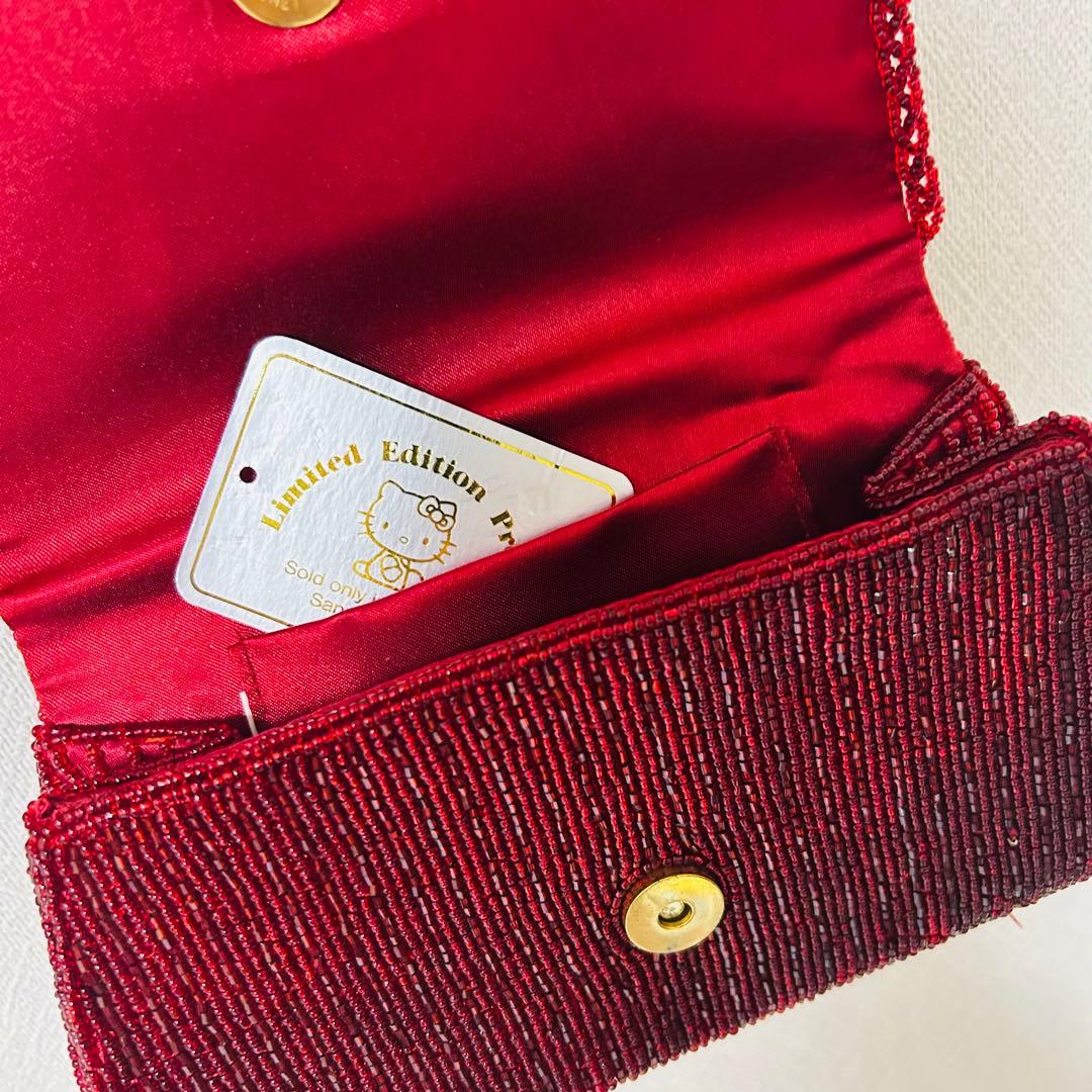 ハローキティ 総ビーズ　パーティバッグ　パーティー用ビーズバッグ　海外用商品