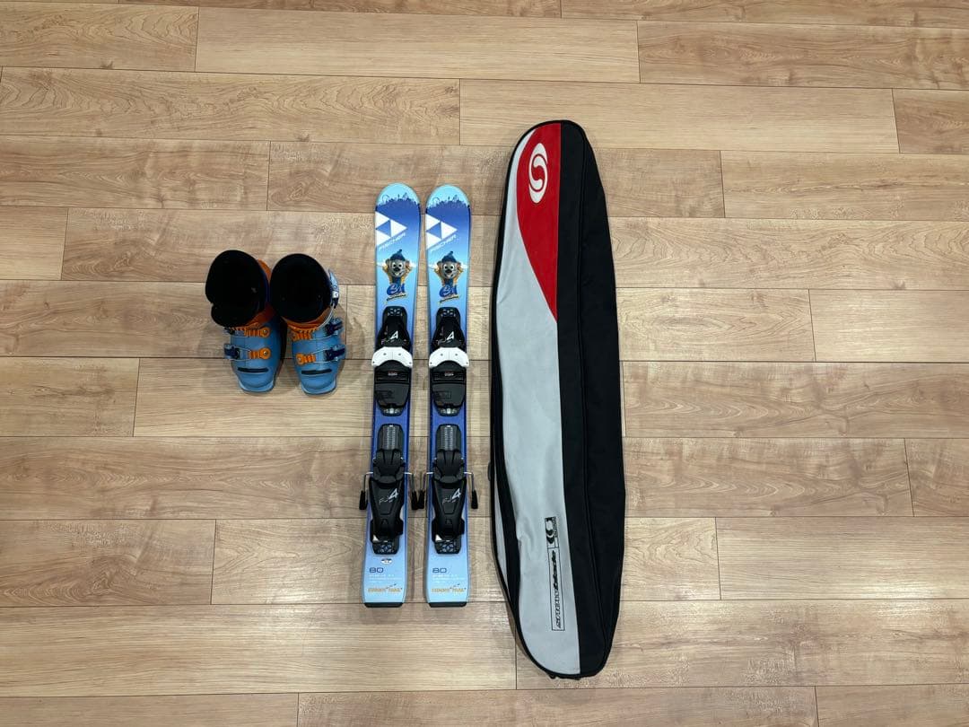 スキー板(新品)80センチ　ブーツ　スキーケース　セット売り