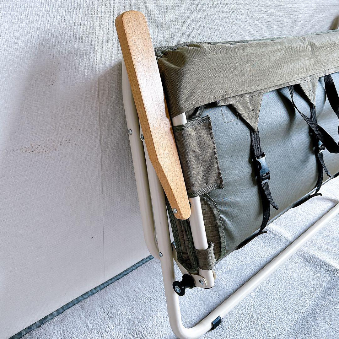 DOD 廃盤カラー グッドラックソファ アウトドアベンチ カーキ×ベージュ