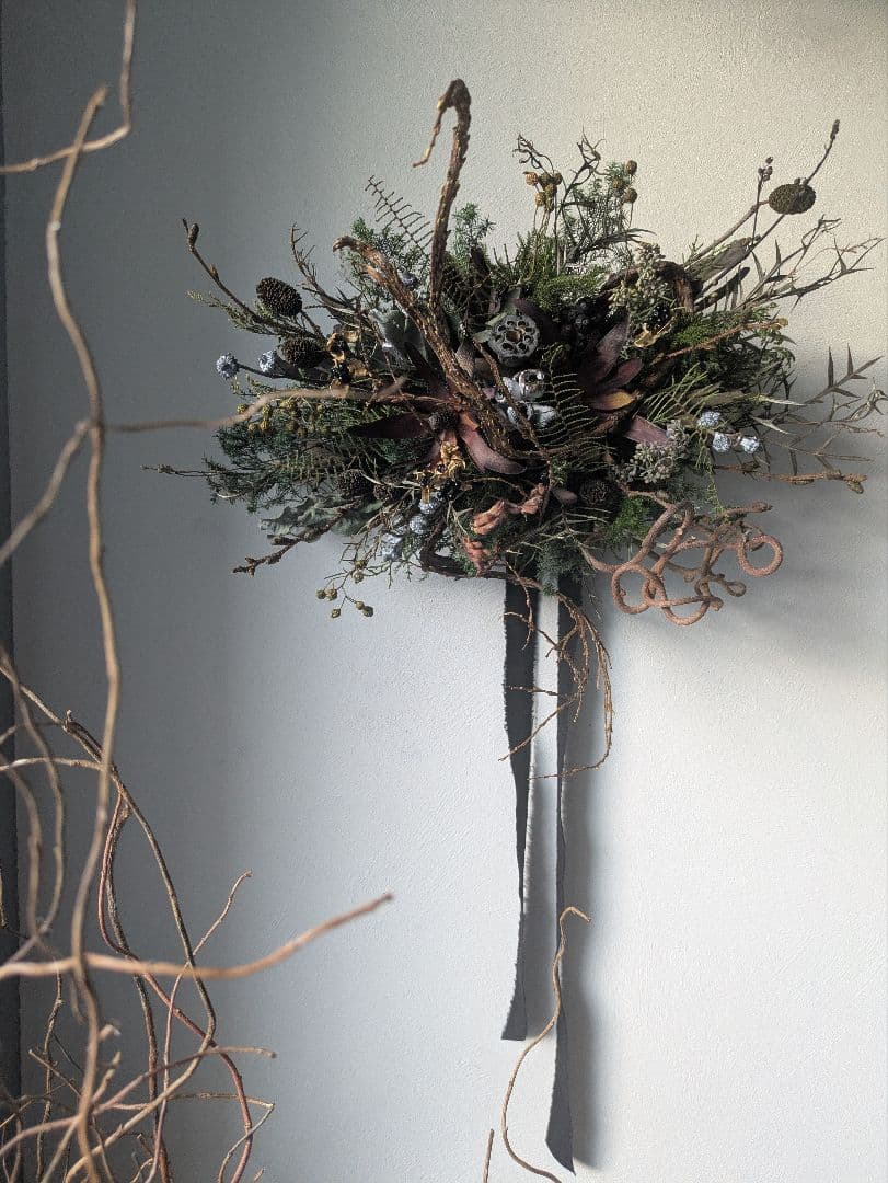 ドライフラワー　オブジェ　クリスマス　正月　インテリア