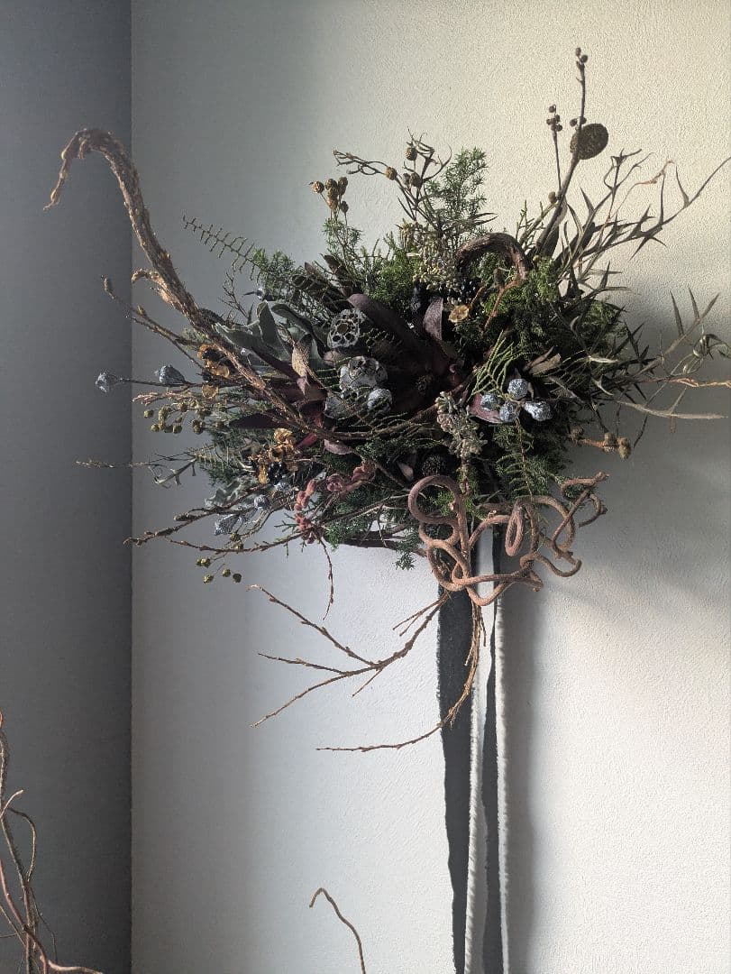 ドライフラワー　オブジェ　クリスマス　正月　インテリア