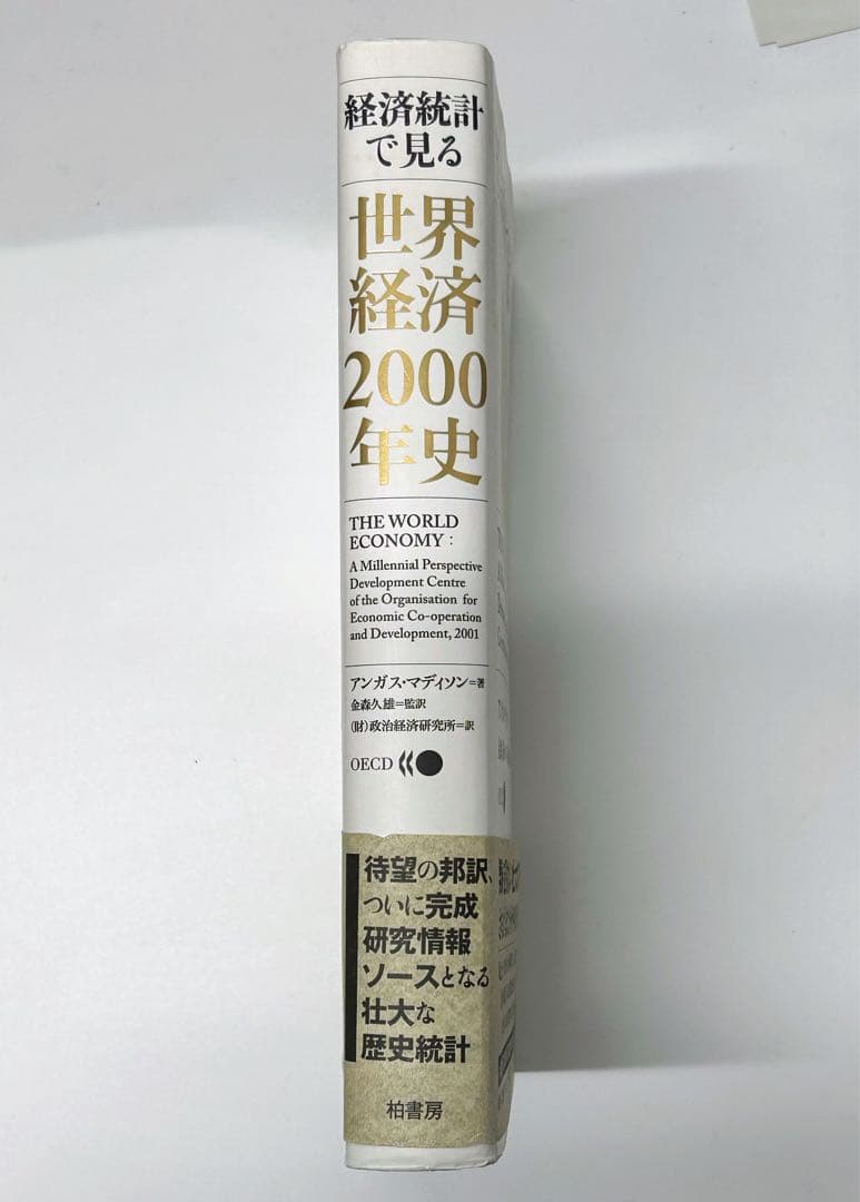 経済統計で見る世界経済2000年史　アンガス・マディソン著　希少書