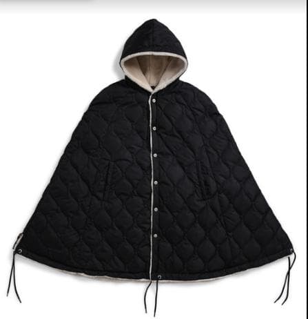 TAION ミリタリー ダウンケープ ポンチョ ユニセックス