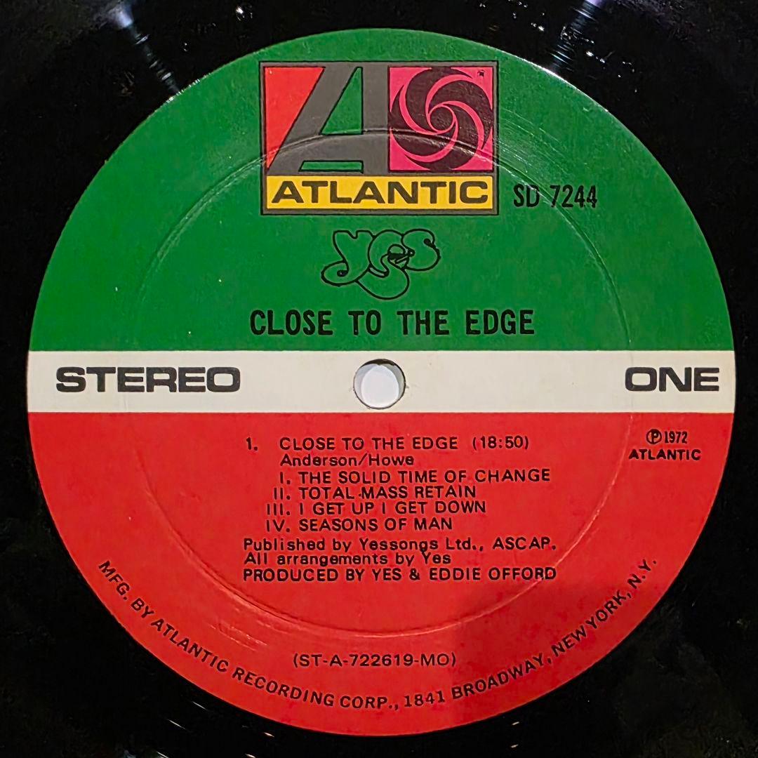 希少高音質 イエス / Close To The Edge USオリジナル盤初期