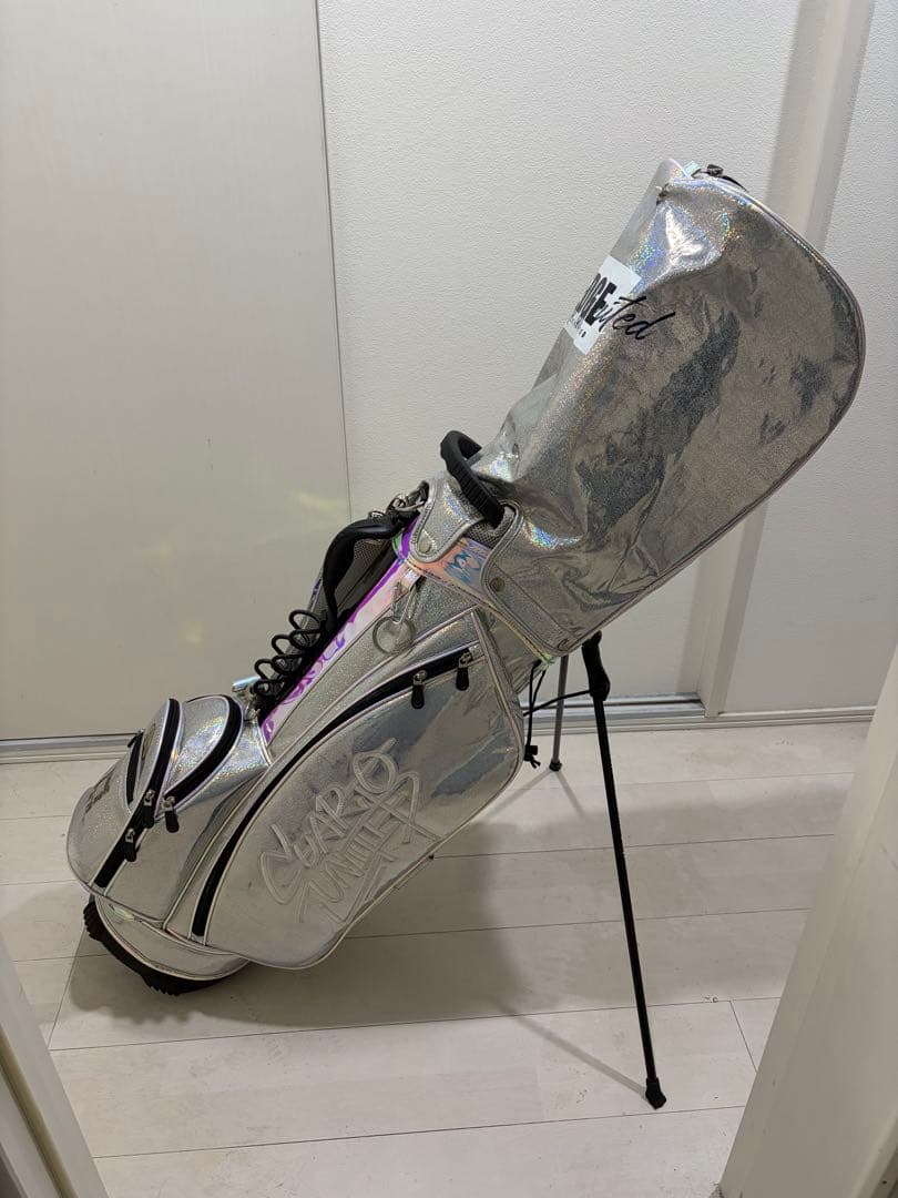 値下げ！！CHARLIE UNITED ホログラフィックキャディバッグ