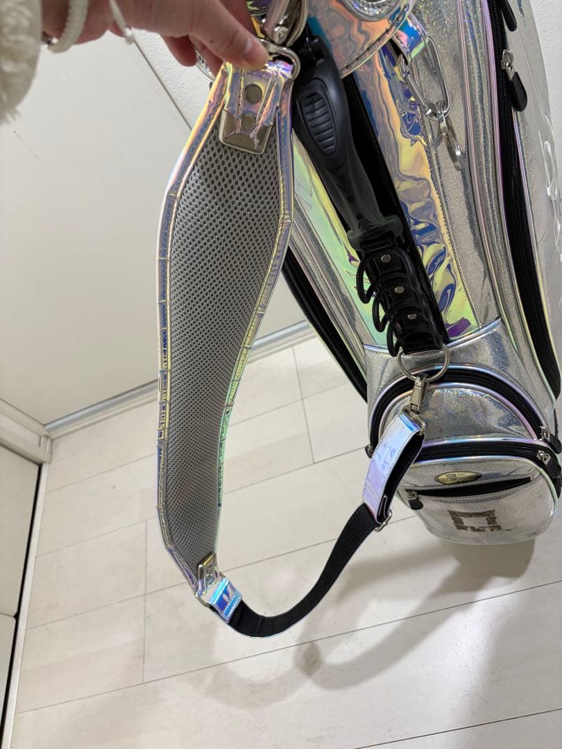 値下げ！！CHARLIE UNITED ホログラフィックキャディバッグ