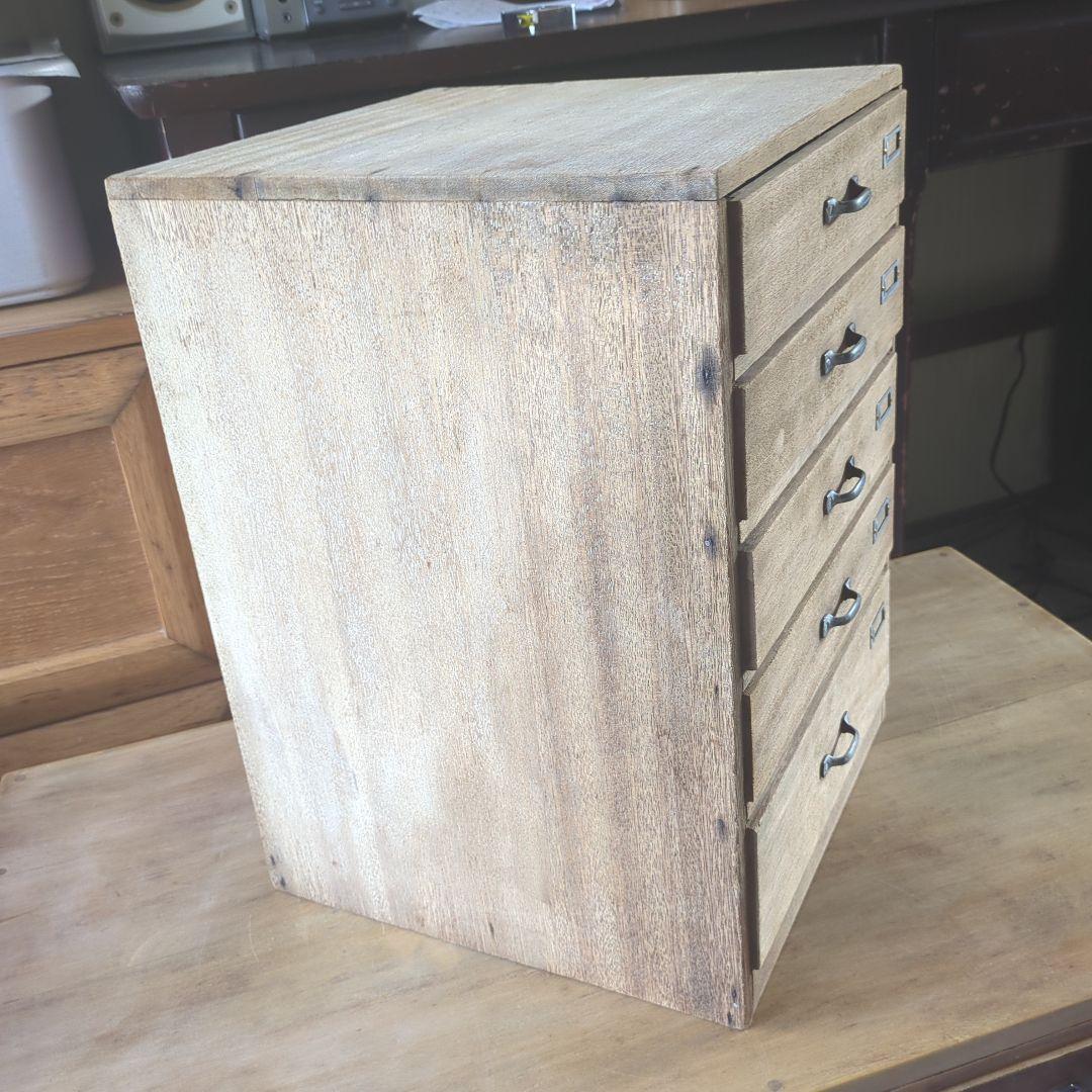 アンティーク5杯引き出し