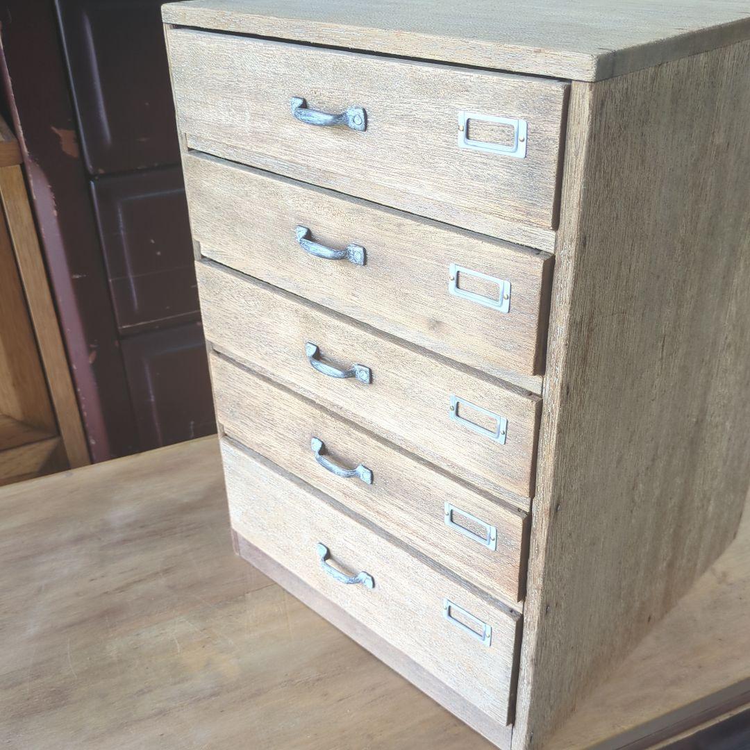 アンティーク5杯引き出し