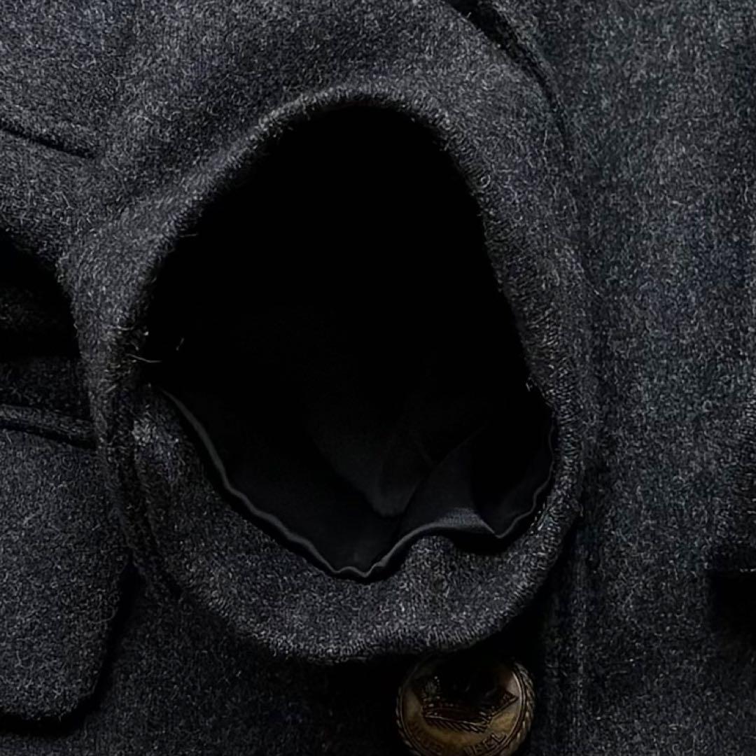 バーバリー テーラードジャケット 38 バーバリーチェック 金属ボタン ウール