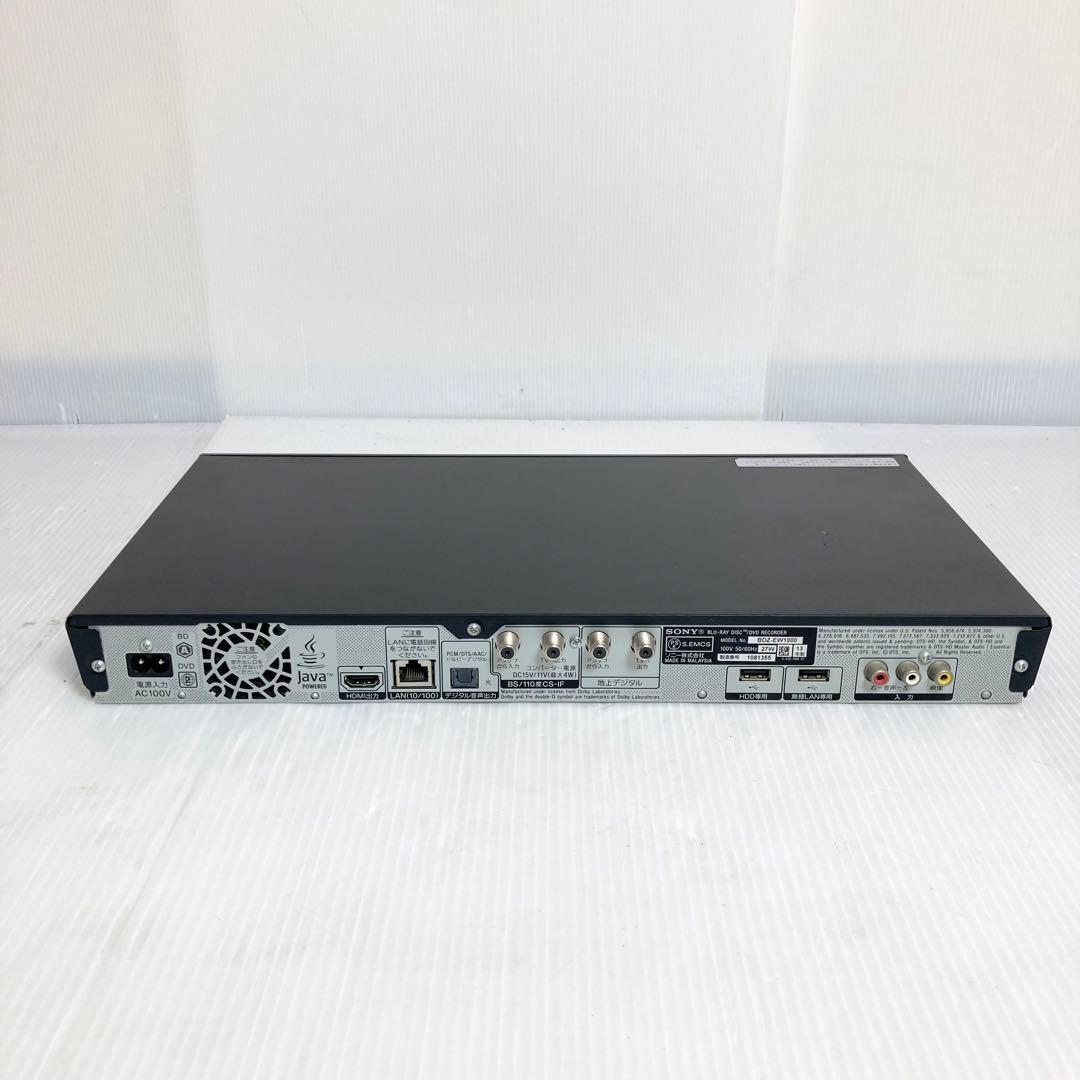 美品 SONY ブルーレイレコーダー BDZ-EW1000 2013年製 1TB