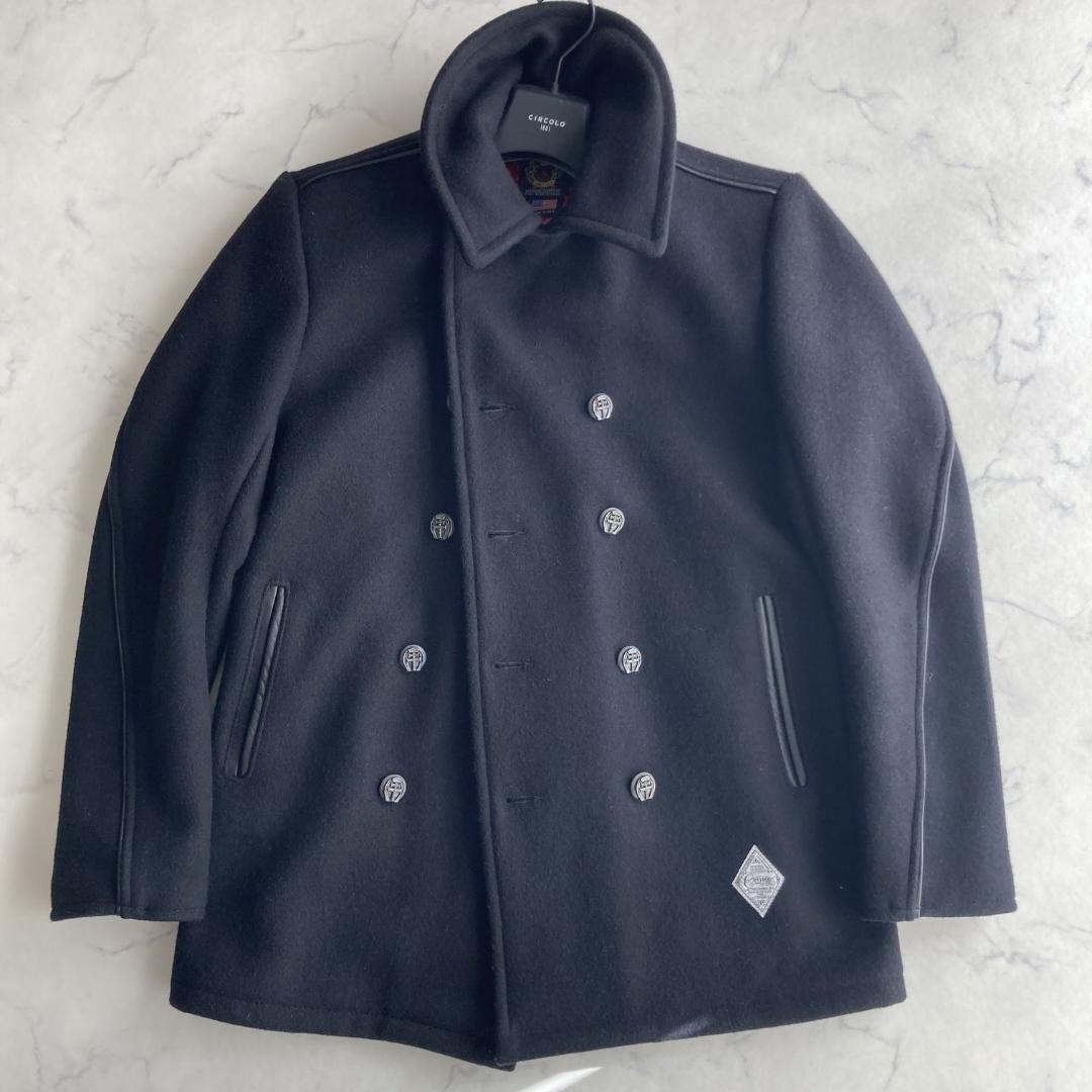 Ｌサイズ【ほぼ未使用】ショット×クライミー メタルボタン ピーコート