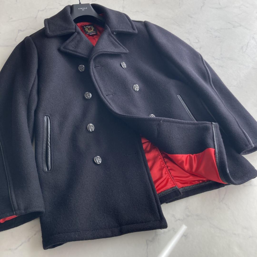 Ｌサイズ【ほぼ未使用】ショット×クライミー メタルボタン ピーコート