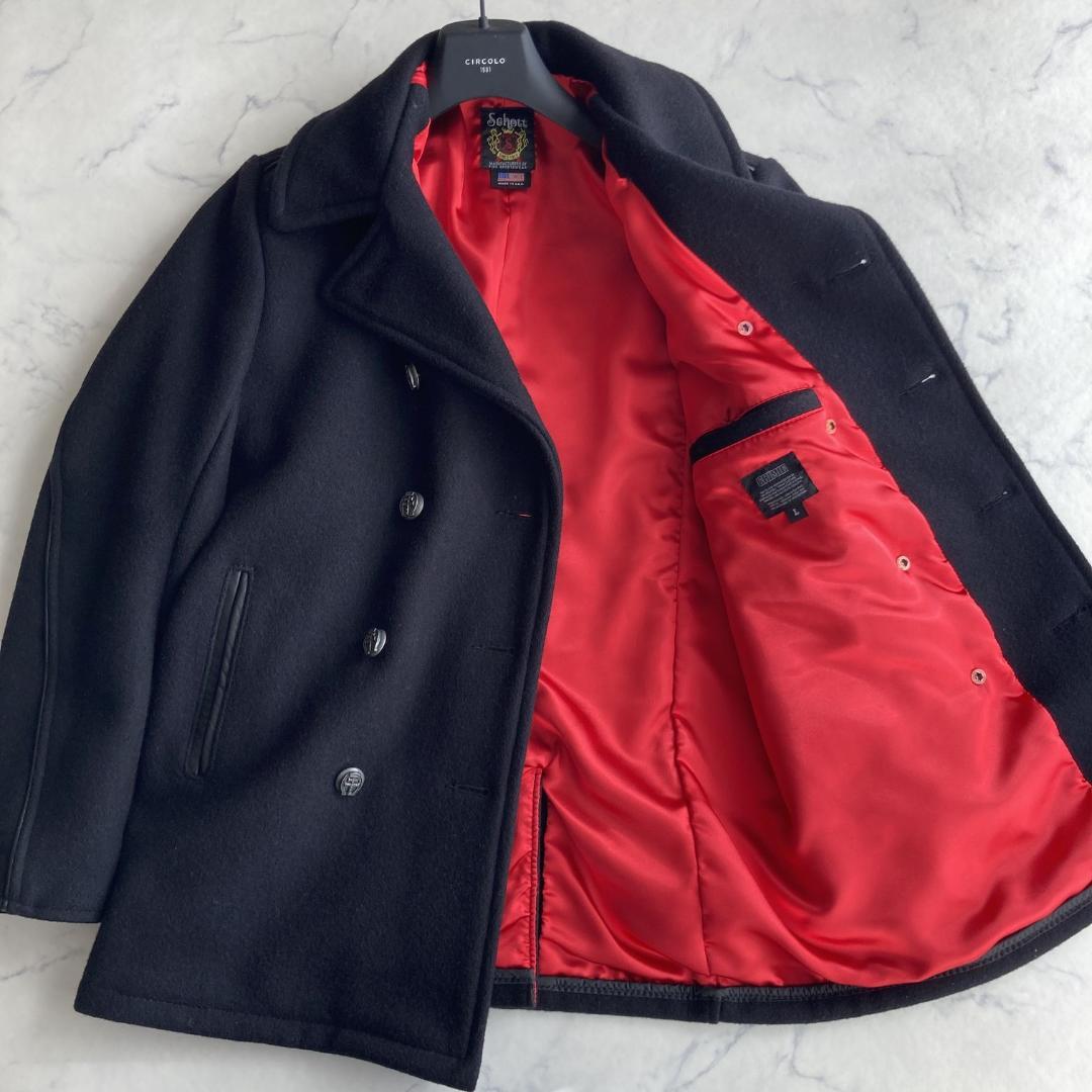 Ｌサイズ【ほぼ未使用】ショット×クライミー メタルボタン ピーコート