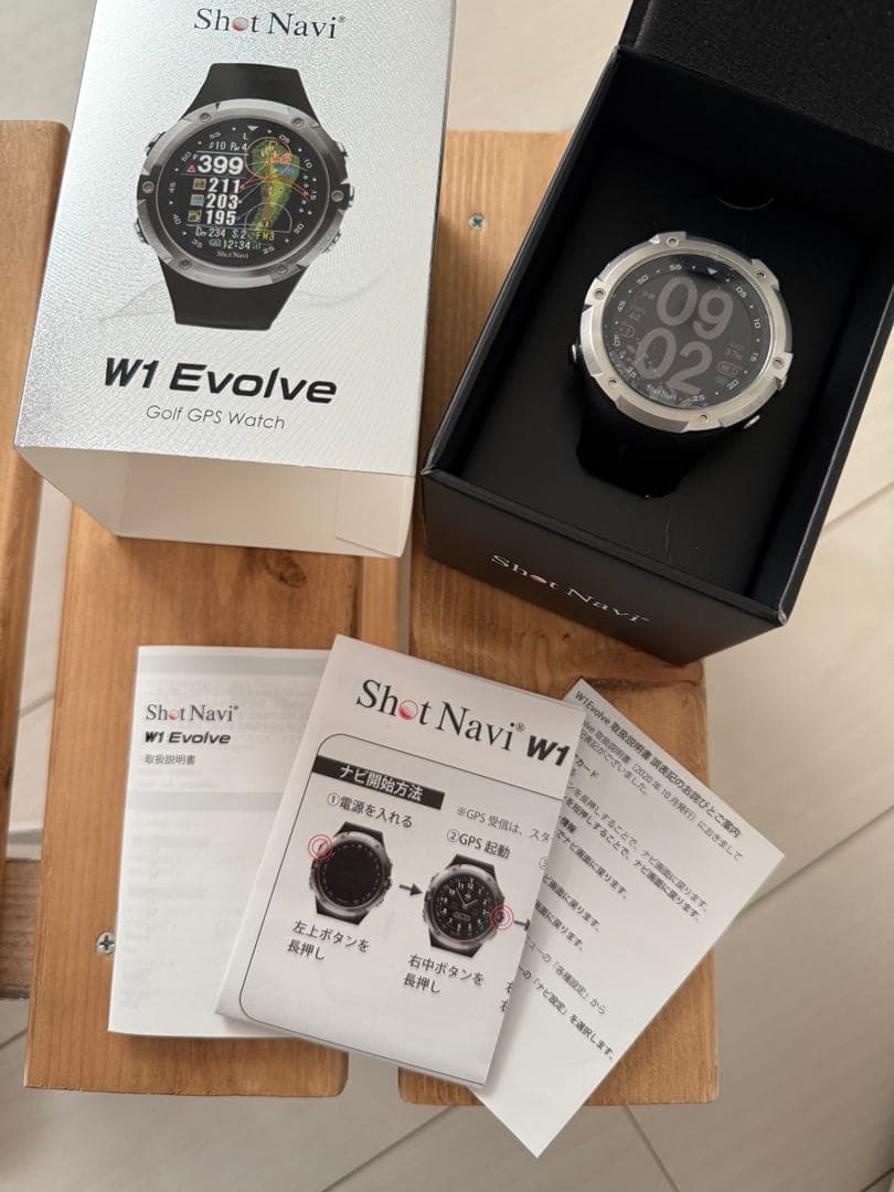 Shot Navi W1 Evolve ゴルフウォッチ　レーザー距離計セット