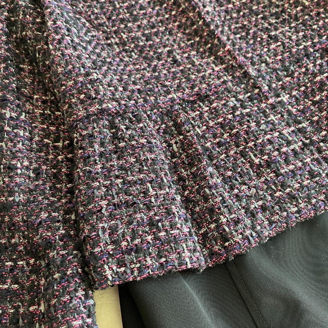 【ANAYI】華やかセットアップ　ノーカラージャケット３６＆フレアスカート７