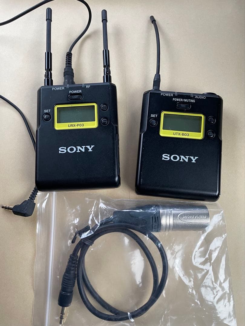 SONY ワイヤレスマイク　URX-P03 UTX-B03