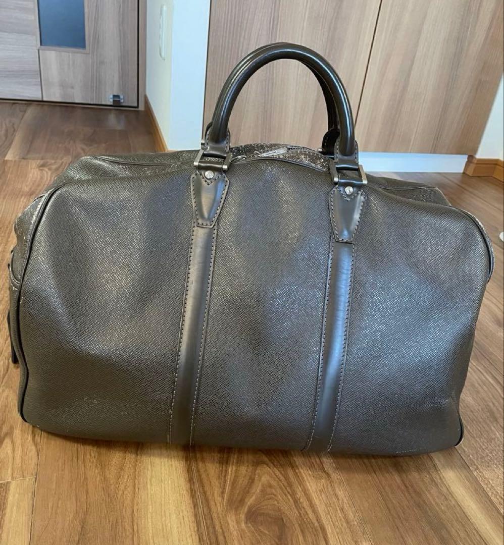 ルイヴィトン　タイガ　ケンダルPM ボストンバッグ　ブラウン　鍵ストラップ付き