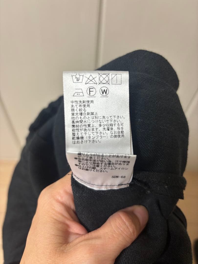 kubosanmade ゆったりパンツのサロペット（ブラック）