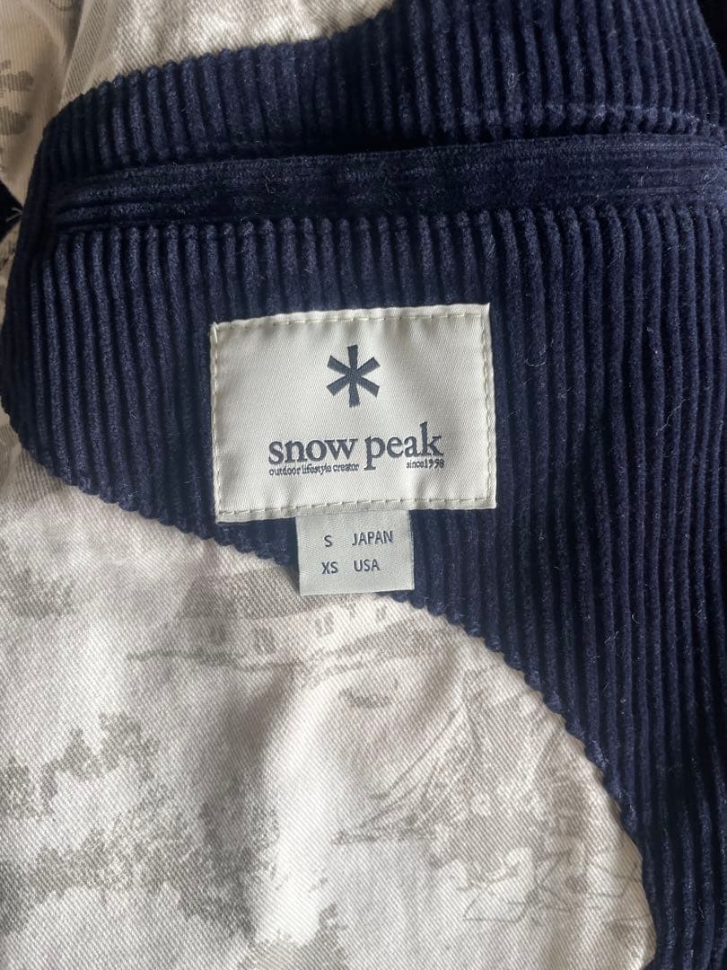  peak ダークネイビー コーデュロイ ジャケット