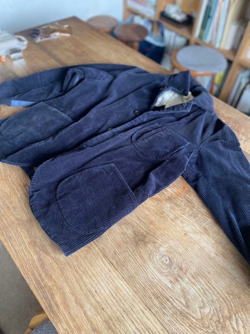  peak ダークネイビー コーデュロイ ジャケット