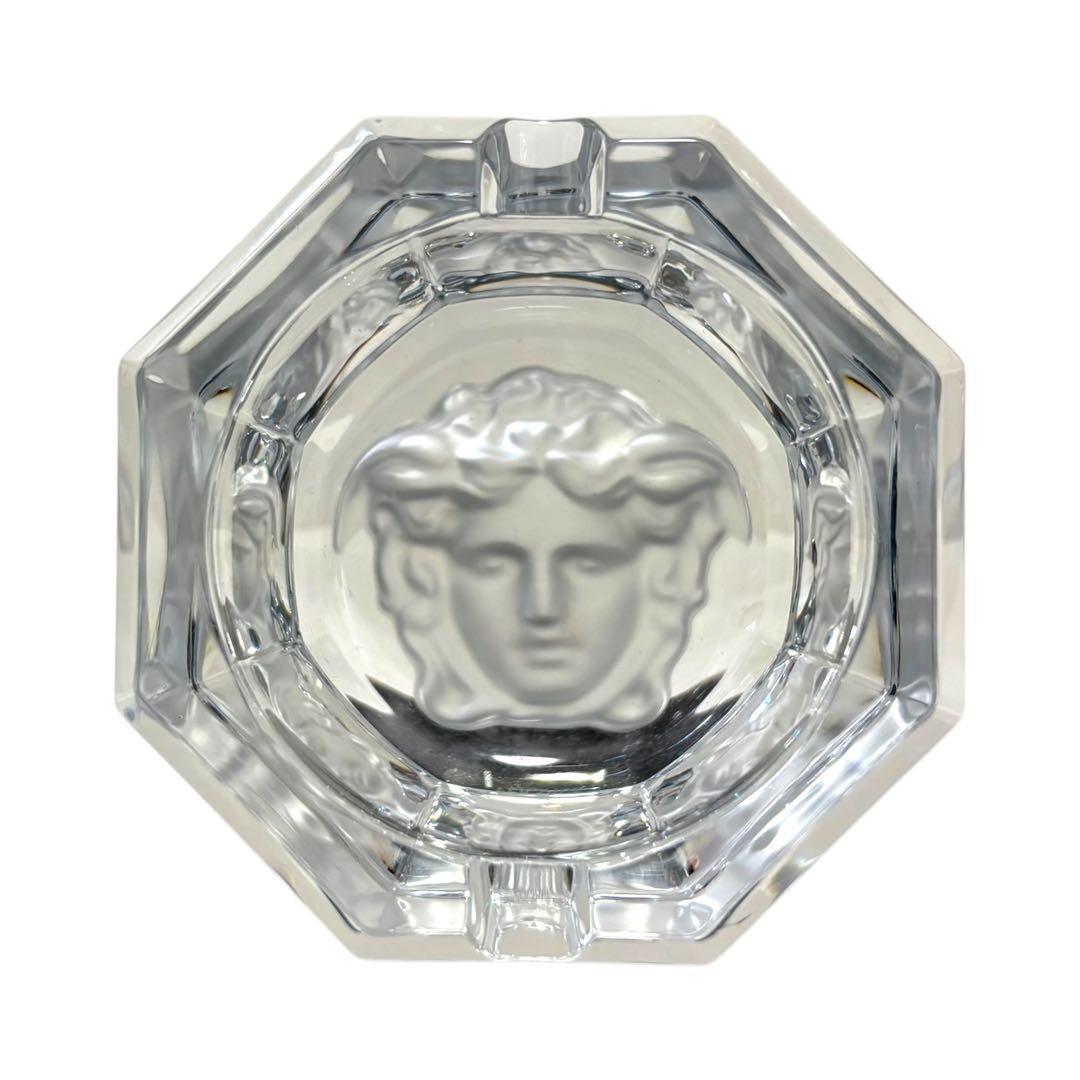 【未使用✨】ヴェルサーチ 付属品 灰皿 メデューサ クリスタル グレー