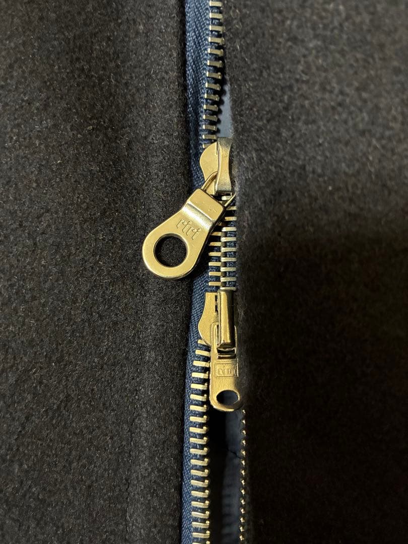 2006年STUSSY GOREウィンドストッパーPコートL濃紺 金ボタン