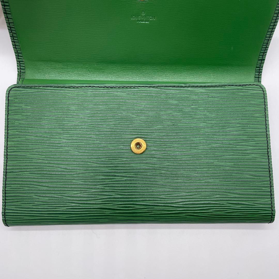●LOUIS VUITTON 長財布 エピ ポルトモネ•クレディ●ヴィトン 緑