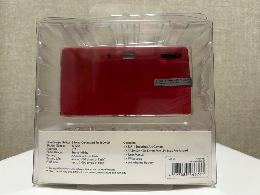 SUPREME × YASHICA MF-1 Camera RED シュプリーム