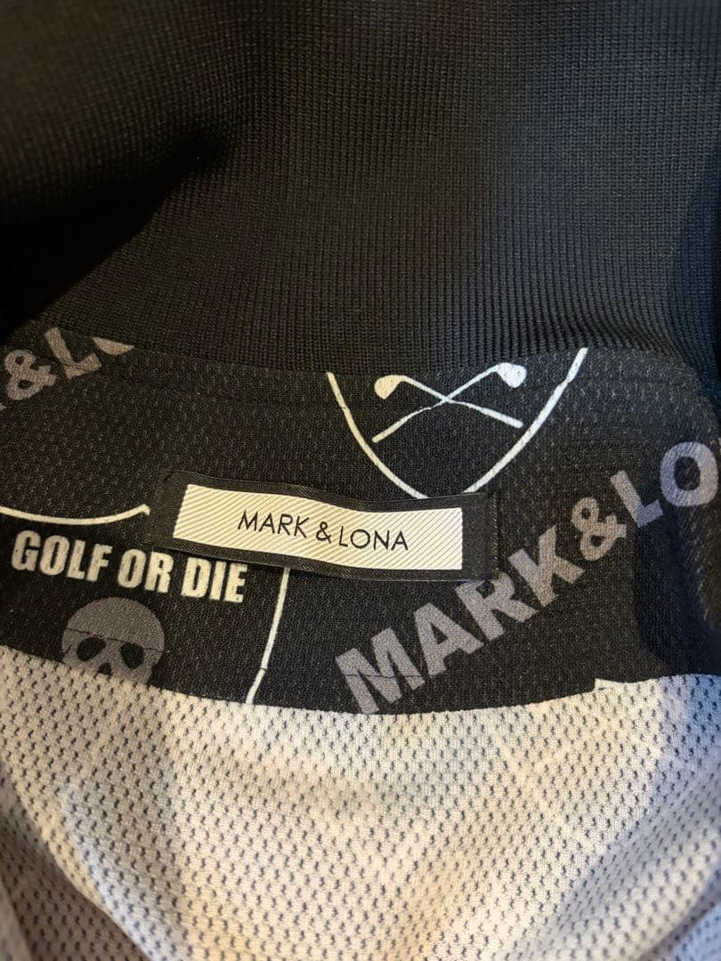 美品　キムタク着用　マークアンドロナ　ジップアップ　ブルゾン　スカル　50