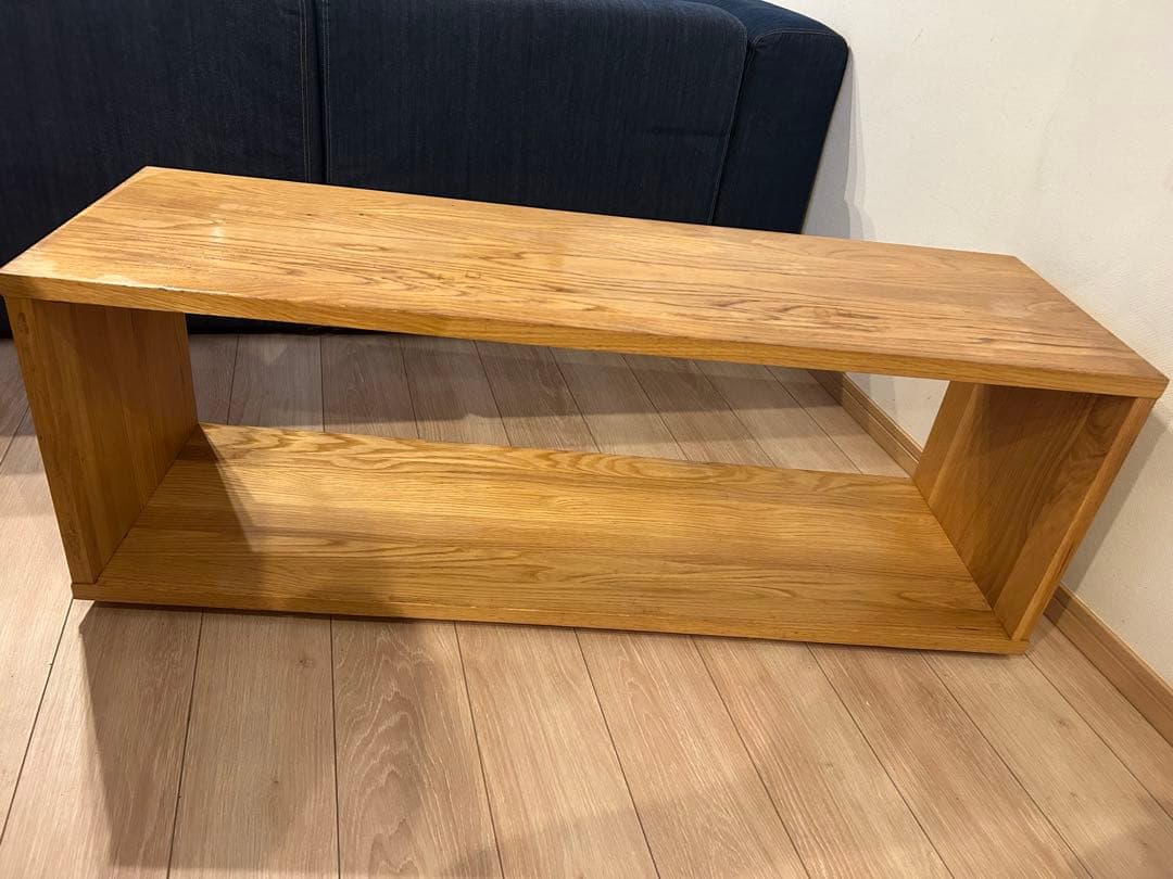 無印良品　口の字テーブルベンチ　オーク材