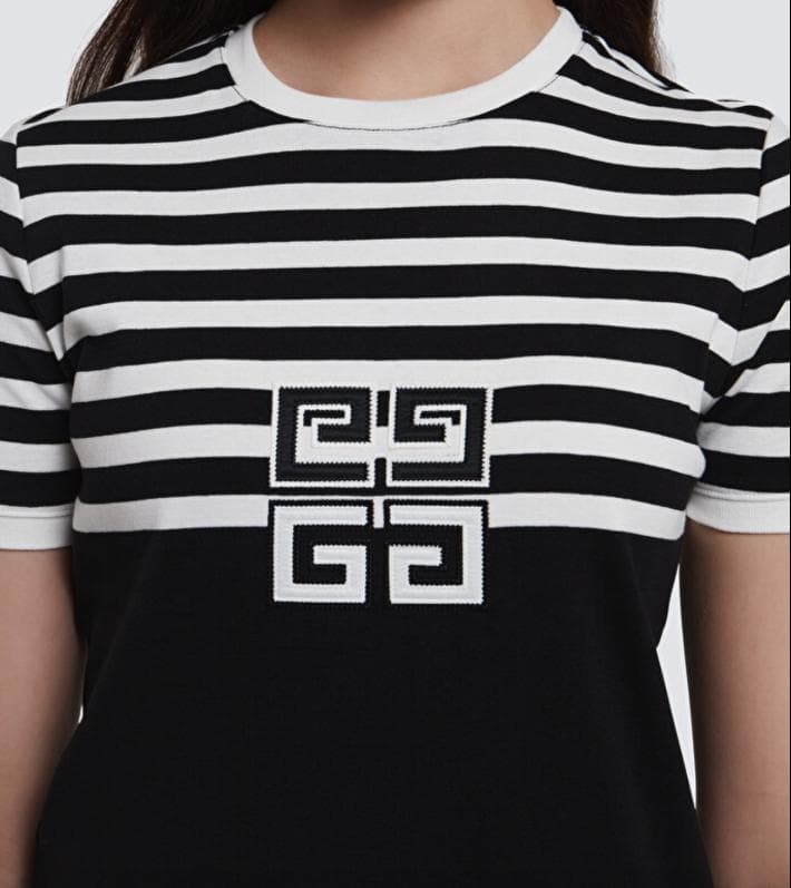 ★新品未使用★ GIVENCHY 4G ストライプ コットン Tシャツ