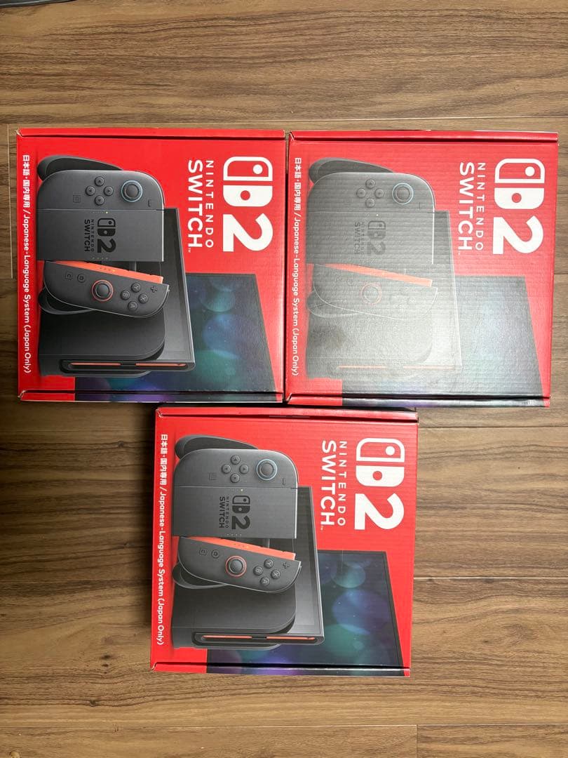 新品 Nintendo Switch 2 グレー 本体 3台セット