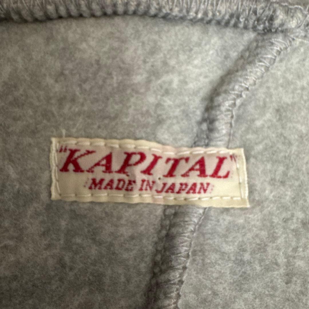 kapital リバース フリース ハイネック ポンチョ ケープコート