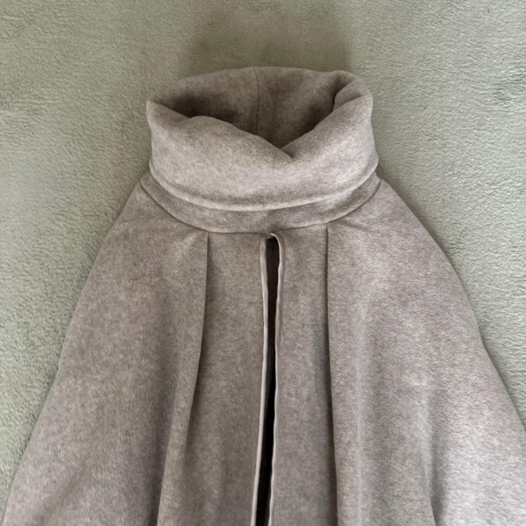kapital リバース フリース ハイネック ポンチョ ケープコート