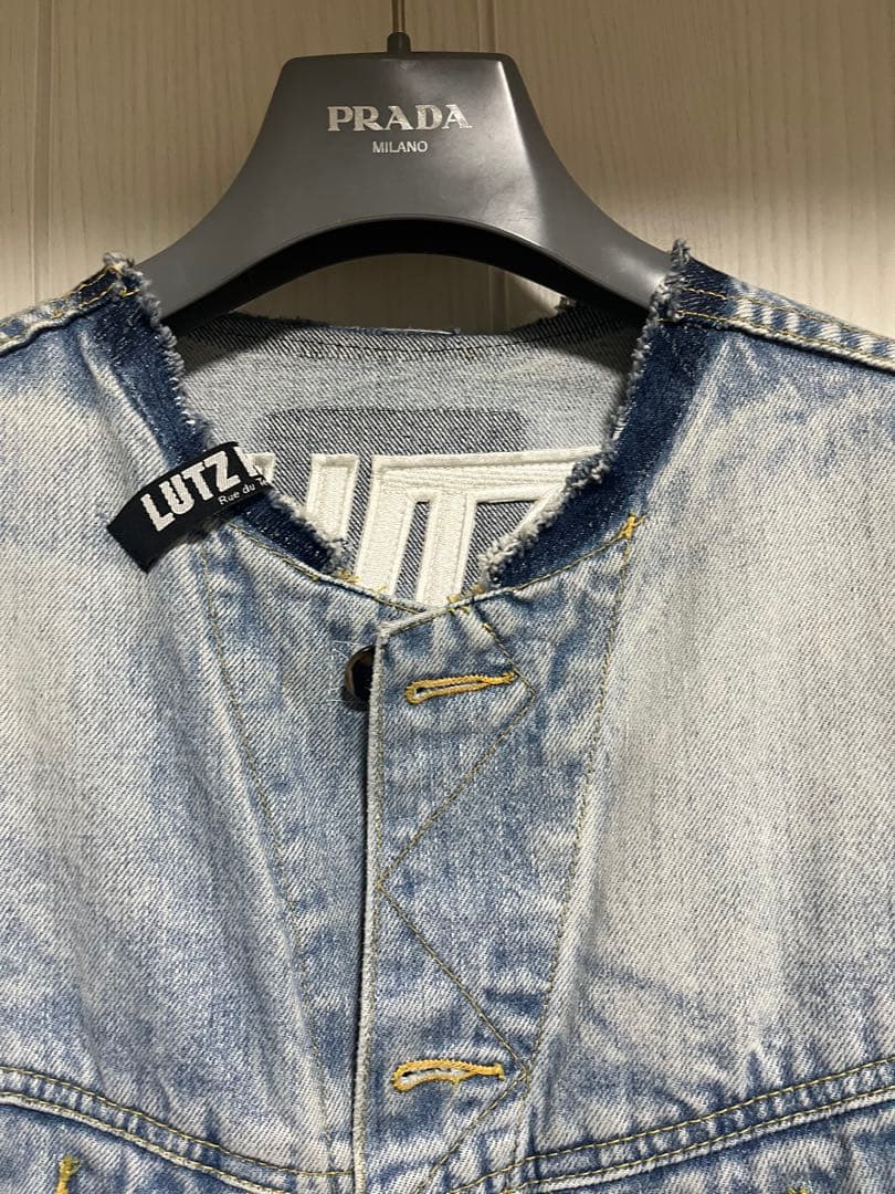 週末限定値下げ、lutz huelleリメイクデニムコート