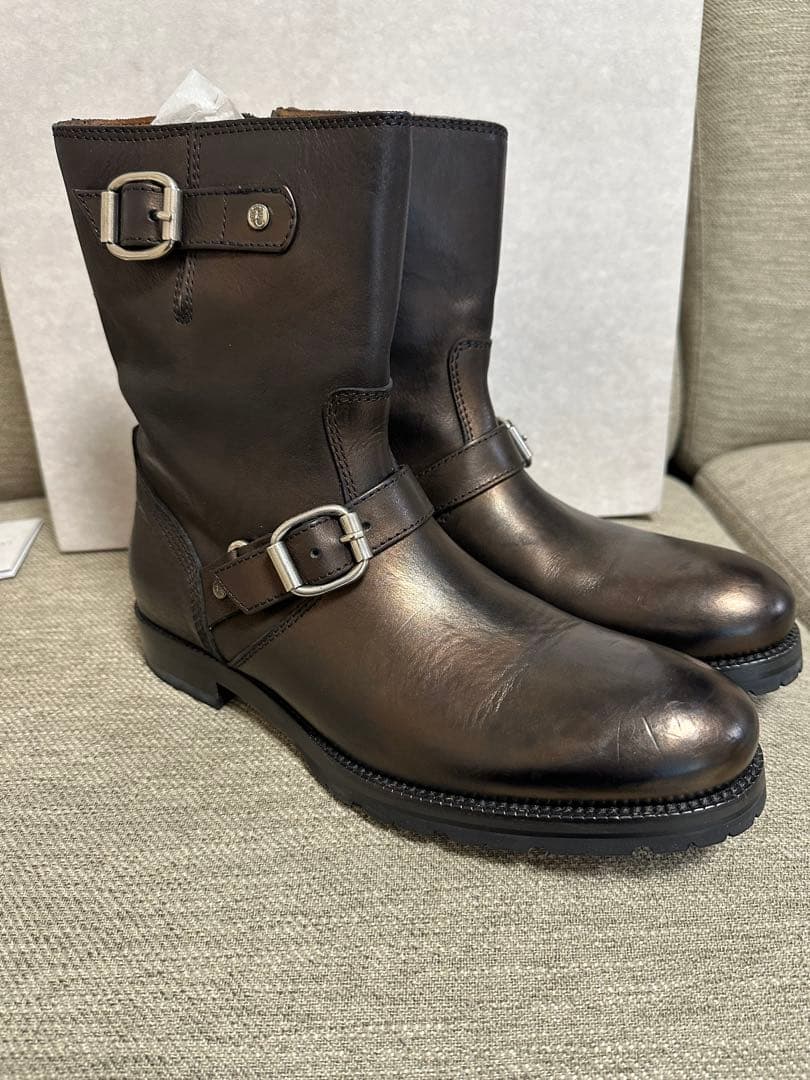 JIMMY CHOO ダークブラウン エンジニアブーツ