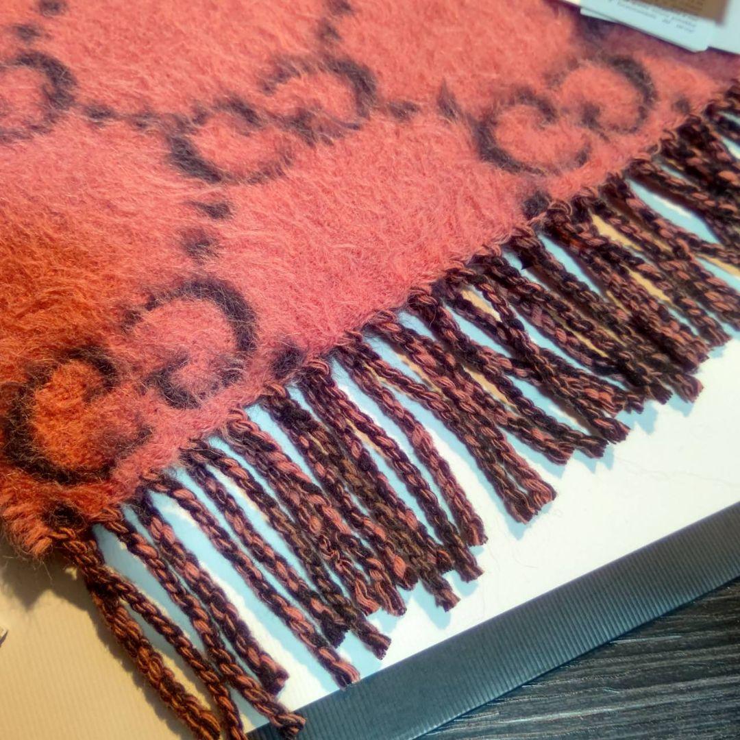 ❤美品箱付き❤GUCCI マフラー ストール スカーフ❤ピンク　アルパカ❤