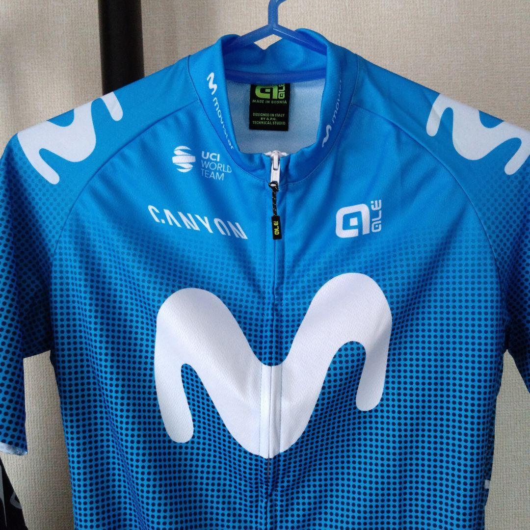 【新品未使用】movistarサイクルジャージとビブショーツのセット Mサイズ