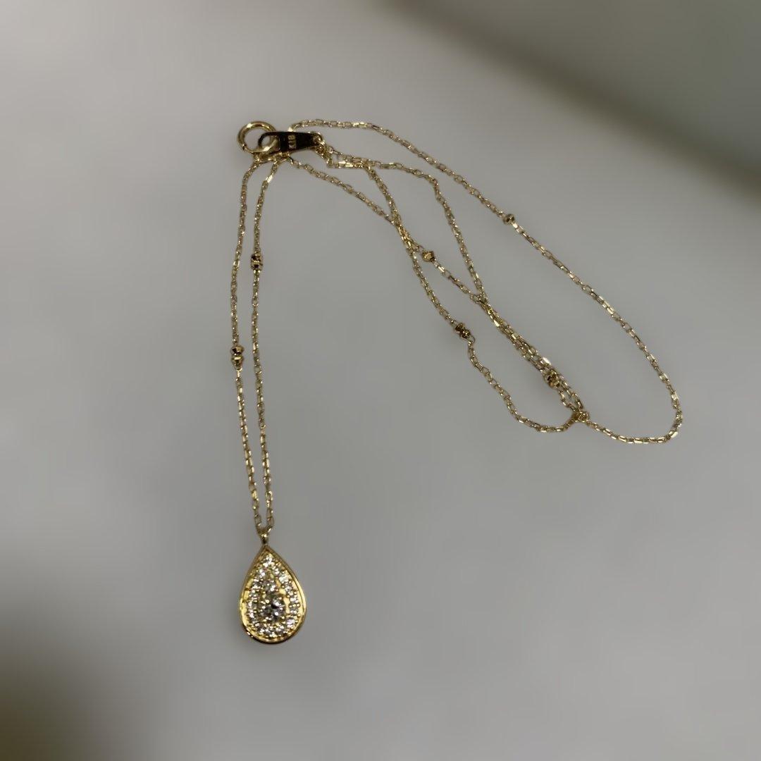 ダイヤモンド 0.28CT K18 ネックレス