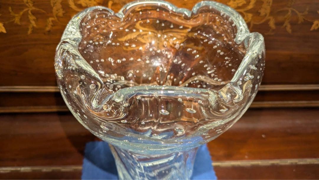 吹きガラス　大型花瓶