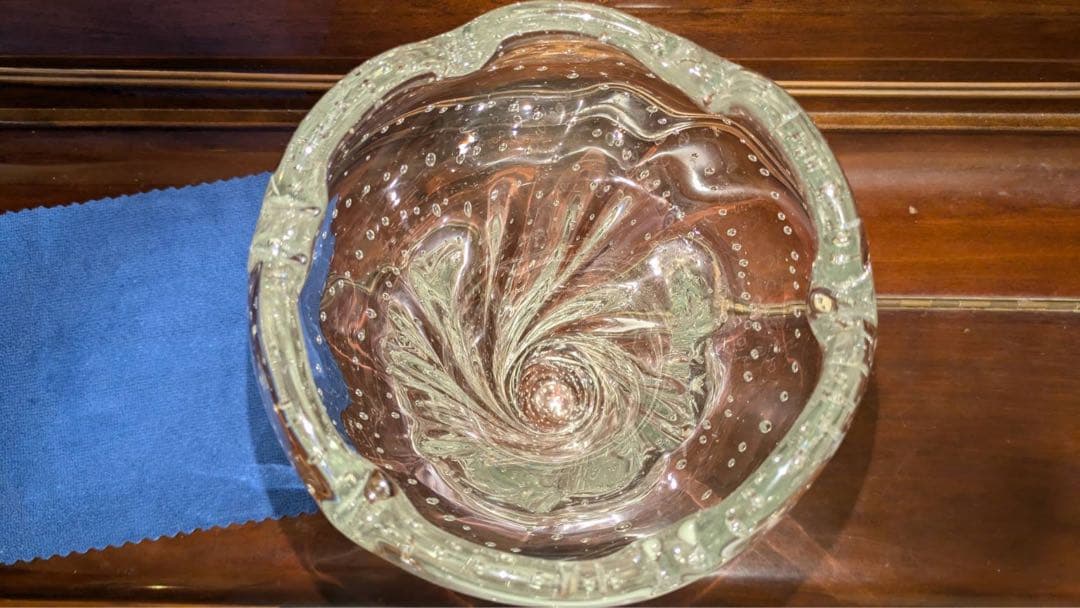 吹きガラス　大型花瓶