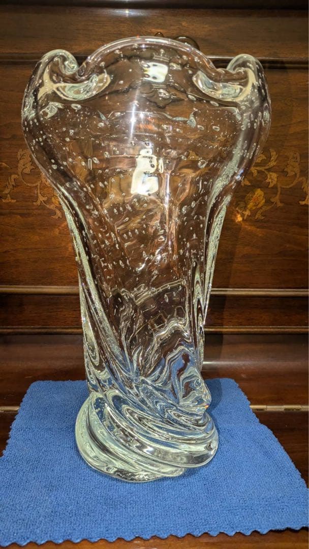 吹きガラス　大型花瓶