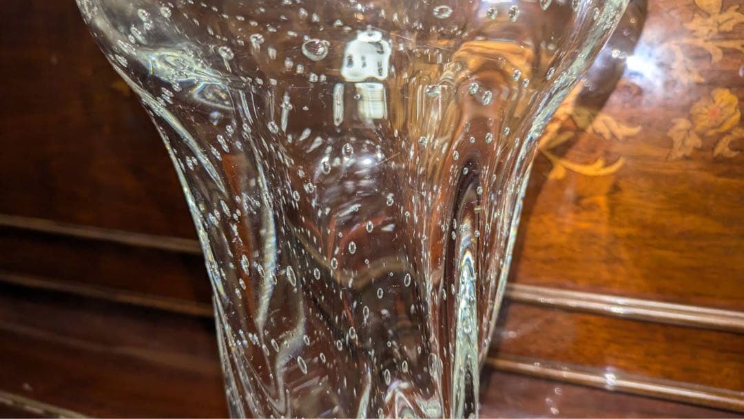 吹きガラス　大型花瓶